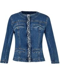 Liu Jo - Braid Denim Jacket - Lyst