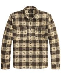 RRL - Check-Pattern Long-Sleeve Shirt - Lyst