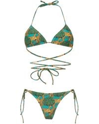 Reina Olga - Miami Jungle Fever-print Bikini Set - Lyst