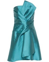 Alberta Ferretti - Mikado Bustier Mini Dress - Lyst
