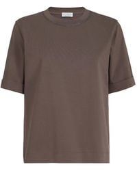 Brunello Cucinelli - Cotton T-Shirt - Lyst