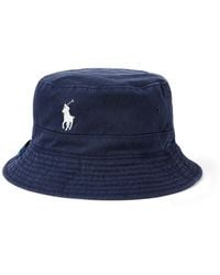 Polo Ralph Lauren - Embroidered-Logo Bucket Hat - Lyst