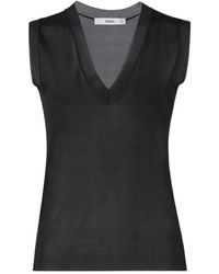 Fendi - Silk Organza Jumper - Lyst