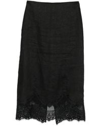 Twinset - Lace-Trim Scalloped-Hem Skirt - Lyst
