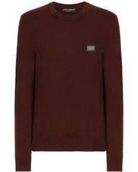 Dolce & Gabbana - Wool And Cashmere Round-Neck Sweater - Lyst