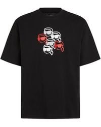 Karl Lagerfeld - T-Shirt mit grafischem Print - Lyst