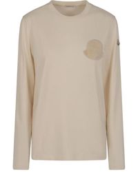 Moncler - T-Shirt A Maniche Lunghe - Lyst