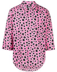 COMME DES GARÇON BLACK - Leopard-print Cotton Shirt - Lyst