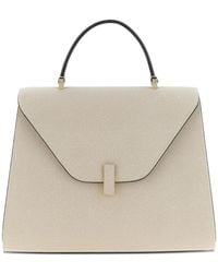 Valextra - Large Iside Flap Leather Tote Bag - Lyst