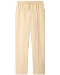 Sandro - Elasticated Linen Trousers - Lyst
