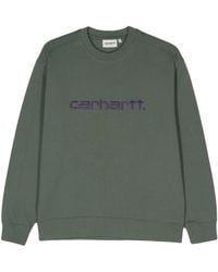 Carhartt - Sweatshirt Mit Logo-Stickerei - Lyst