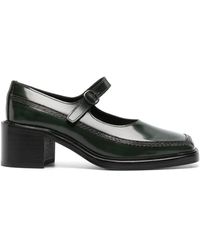 Hereu - 55mm Leather Square-toe Loafers - Lyst