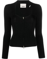 Isabel Marant - Zelie Ribbed Zip-Up Cardigan - Lyst