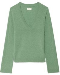 Zadig & Voltaire - Patch V-Neck Sweater - Lyst