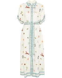 ALÉMAIS - Sandy Midi-Jurk - Lyst