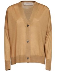 Blanca Vita - V-Neck Button-Up Cardigan - Lyst