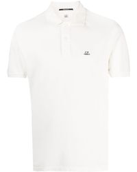 C.P. Company - Logo Pique Polo Shirt - Lyst