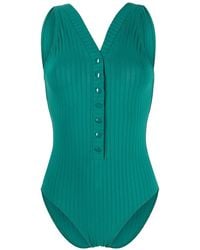 Eres - Ribbed Scoop-Back Swimsuit - Lyst