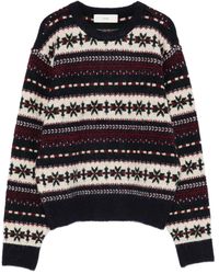 DUNST - Fairisle-Pattern Crew-Neck Jumper - Lyst