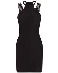 Just Cavalli - Logo-Strap Mini Dress - Lyst