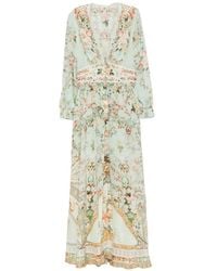 CAMILLA - Maxi-Jurk Met Bloemenprint - Lyst