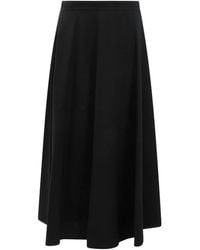 Semler - Flared Midi Skirt - Lyst