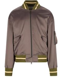 Vivienne Westwood - Zip-Fastening Ribbed-Trim Bomber Jacket - Lyst