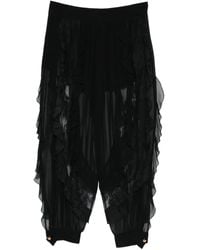 Zimmermann - Rebellion Ruffled Lace Trousers - Lyst