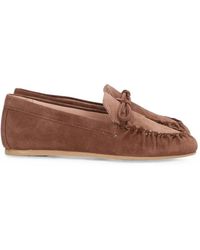 Stuart Weitzman - Britt Fringe Loafers - Lyst
