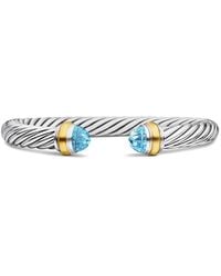 David Yurman - 14Kt And Sterling Classic Cable Bracelet (7Mm) - Lyst