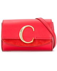 Chloé C Belt Bag - Red
