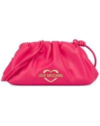 Love Moschino - Umhängetasche Mit Logo-Schild - Lyst