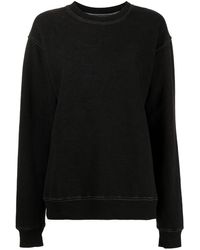 LA DETRESSE Drop-shoulder Cotton-blend Sweatshirt - Black