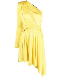 Philipp Plein - Pleated One-Shoulder Dress - Lyst