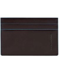 Piquadro - Logo-Print Leather Cardholder - Lyst