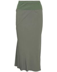 Rick Owens - Midi-Rok Met Geribbelde Taille - Lyst