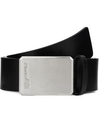 KARL LAGERFELD - Logo-Engraved Leather Belt - Lyst