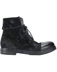 Marsèll Bottines lacées à bout rond - Noir