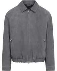Brunello Cucinelli - Suede Jacket - Lyst