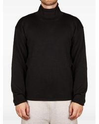 Roberto Collina - High-Neck Rib-Trimmed Sweater - Lyst