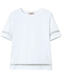 Twinset - Logo-Embroidered T-Shirt - Lyst