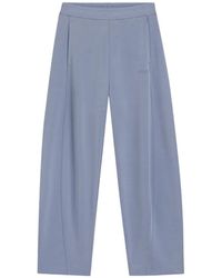 BOSS - Logo-Embroidery Track Trousers With Balloon Fit - Lyst