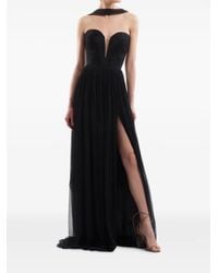 IMROSKA - Vestido De Fiesta Largo Drapeado - Lyst