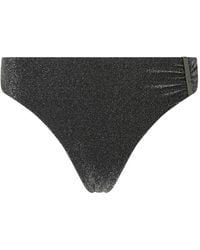 Karl Lagerfeld - Bas De Bikini À Effet Métallisé - Lyst