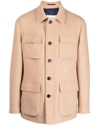 Brunello Cucinelli - Patch-pocket Wool Shirt Jacket - Lyst