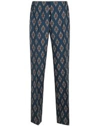 F.R.S For Restless Sleepers - Etere Geometric-Print Piping-Detail Trousers - Lyst
