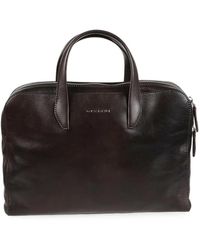 Orciani - Grainy Leather Briefcase - Lyst