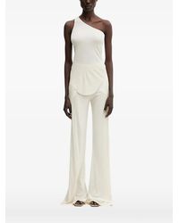 Rick Owens - Asymmetrisch T-Shirt Met Gewelfde Zoom - Lyst