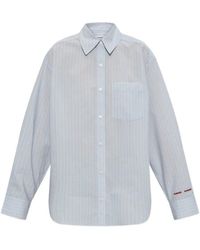 Samsøe & Samsøe - Gestreiftes Salova Hemd Mit Tasche - Lyst