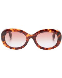 Vivienne Westwood - Vivienne Tortoiseshell Oval-frame Sunglasses - Lyst